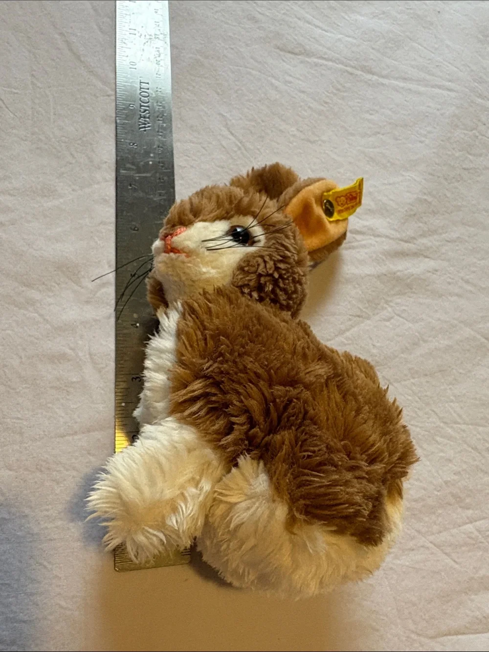 Steiff Brown Plush Bunny with Signature Ear Tag